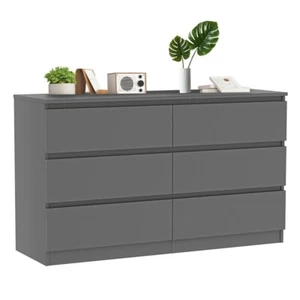 6 Drawer Dresser,47��Wide Modern Chest of Drawers,TV Stand , Wood Furniture - Picture 1 of 68