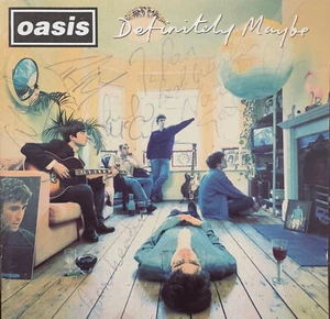 FULLY SIGNED DEFINITELY MAYBE CD ALBUM OASIS LIAM NOEL GALLAGHER COOL AUTOGRAPHS - Imagen 1 de 4