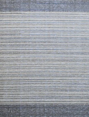 Tappeto Intrecciato 240x300 Argento Effetto Lucido Lana Soggiorno SH213 - Immagine 1 di 4