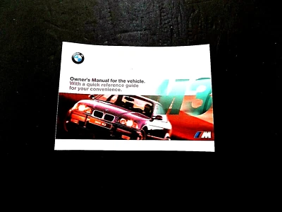  BMW M3 1998 cupé sedán manual del propietario E36 piezas nuevo original m 3 1999 Foto 1 de 4