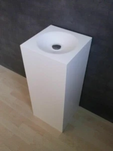 Standwaschtisch aus Mineralwerkstoff, eigene Herstellung nach Kundenwunsch, Neu - Bild 1 von 16