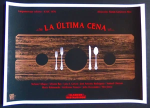THE LAST SUPPER Cuban Silkscreen Poster for Movie About Slavery / CUBA Art Gem! - Picture 1 of 5