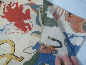 Herraduras vintage para caballos occidentales Kerchief Bandana vaquero - Imagen 1 de 3