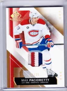 2015 2015-16 SP GAME USED MAX PACIORETTY PATCH /99 25 MONTREAL CANADIENS - Picture 1 of 1