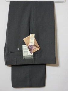 NWTS VINTAGE HAGGAR NOVA MEN'S DRESS PANTS GRAY WASHABLE WOOL BLEND 34"W X 29"L - Picture 1 of 7