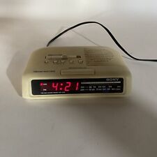 Vintage Sony Dream Machine ICF-C25 Alarm Clock Radio Buzzer AM / FM Snooze Sleep