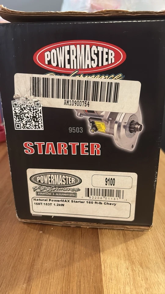 Arrancador Powermaster Performance Natural PowerMAX 160 ft-lb Chevy168T/153T 1,2 kW Foto 1 de 2