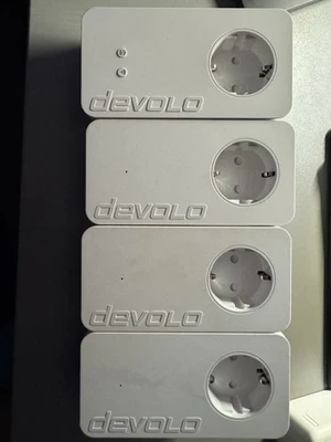 Devolo dLAN 550+ WiFi WLAN Powerline Steckdosen Adapter 4 Stück - Bild 1 von 2
