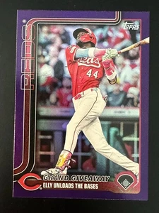 2025 Topps Update Elly De La Cruz Grand Giveaway Purple Holo /250 US55 REDS - Picture 1 of 2