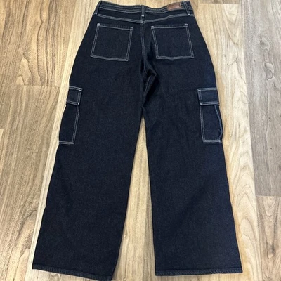 Hollister High-Rise Baggy Jean Vintage Stretch Dark Denim Size 13R W31L31” - Image 1 of 4