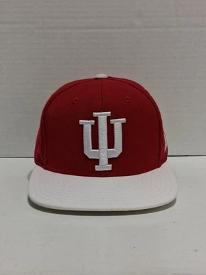 Indiana Hoosiers Adidas YOUTH Snapback Hat Adjustable Cap Red White NCAA IU - Image 1 of 4