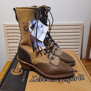 Chippewa Golden Crazy Horse 29405 Womens Sz 8 M Packer Boots Lace Up Leather  - Picture 1 of 10