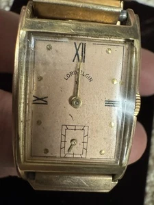 Orologio vintage uomo Lord Elgin Gold Filled 14k per ricambi o riparazioni - Foto 1 di 8