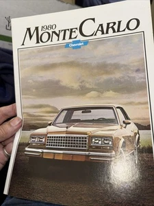 1980 Chevrolet Monte Carlo Original Car Sales Brochure Catalog. Mint - Picture 1 of 1