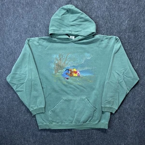 Vintage Disney Winnie Puuh Eeyore Ferkel bestickt Hoodie Sweatshirt XL - Bild 1 von 7