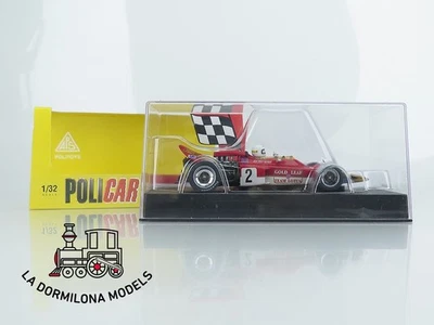 RB406 Scalextric Slot POLICAR CAR02a Lotus 72 1st. Hockenheimring 1970'  - OVP - Imagen 1 de 4