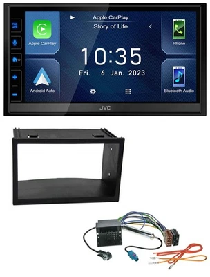 JVC DAB Bluetooth MP3 USB 2DIN Autoradio für VW Golf IV Polo Passat T4 Fox Quadl - Bild 1 von 4