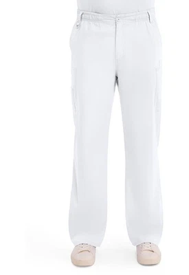 Scrubs Dickies 男式拉链飞拉裤 81006 WHWZ 白色免运费 — 第 1/4 张图片