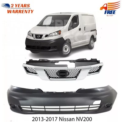 Kit de montaje de cubierta de parachoques delantero fascia y rejilla para Nissan NV200 2013-2017 Foto 1 de 4