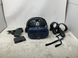 Kit Completo de Auriculares HTC Vive Cosmos VR con Controladores y Cables Probados Funcionando - Imagen 1 de 9