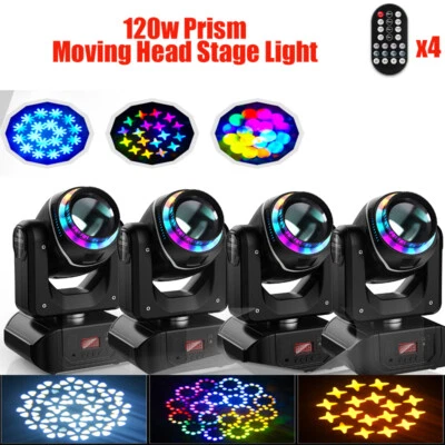 150W Prism Moving Head LED Lights RGBW Gobo Beam Stage Spot Light DJ Disco DMX - Image 1 of 4