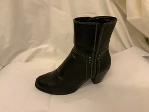 Natural Soul Ankle Boots Women's Size 6.5 M, Black EUC - Picture 1 of 12
