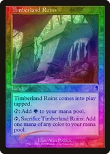 Timberland Ruins FOIL Odyssey HEAVILY PLD Land Common MAGIC MTG CARD ABUGames