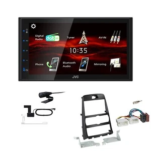 JVC Bluetooth 2DIN DAB+ Autoradio für Hyundai Genesis 2010-2013 schwarz - Bild 1 von 5