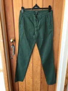pantaloni chino kenneth cole reaction prezzemolo verde moda 30 vita 34 gamba nuovi con etichette - Foto 1 di 2