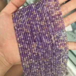 2/3/4 mm Genuino Natural Micro Facetado Grado A Cristal A Gemas Cuentas de Piedra - Imagen 1 de 6