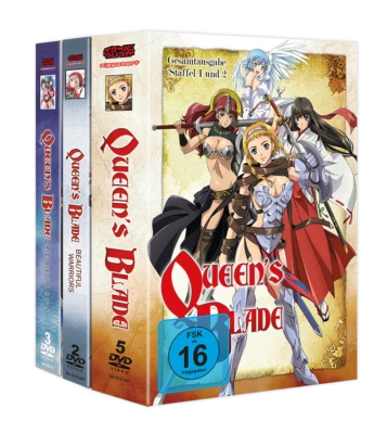 Queen's Blade Komplett-Bundle (Staffel 1+2, Rebellion + OVA) DVD - Bild 1 von 4