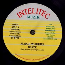 NEW 7" Major Worries - Blaze (Red Seam Cop Dubplate Mix) / Version