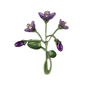 Novelty Lapel Violet Brooch Flower Ornaments Plant Couple Garland Decorations - Picture 1 of 15