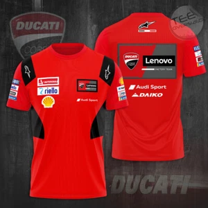 Du*ca*ti Le*no*vo Team Racing MotoGP 3D T-shirt - Picture 1 of 2