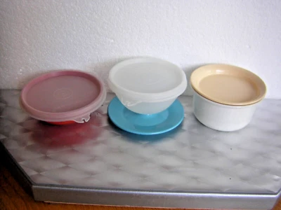 Behälterset, klein, 3-teilig, Tupperware, 1 x gebraucht, 2 x neu - Bild 1 von 3