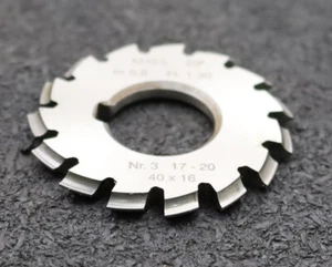 DOLD Zahnformfräser m= 0,6mm No. 3 für Z= 17-20 EGW 20° gear profile cutter - Picture 1 of 8