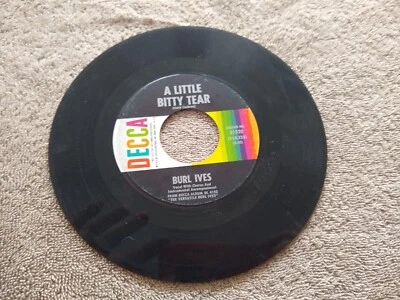 Burl Ives A Little Bitty Tear & Shanghied 45 RPM 7" - Image 1 of 4