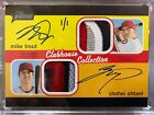 2020 Topps Heritage Club Col. - Shohei Ohtani &amp; Mike Trout 1/1 Dual Patch Auto!!