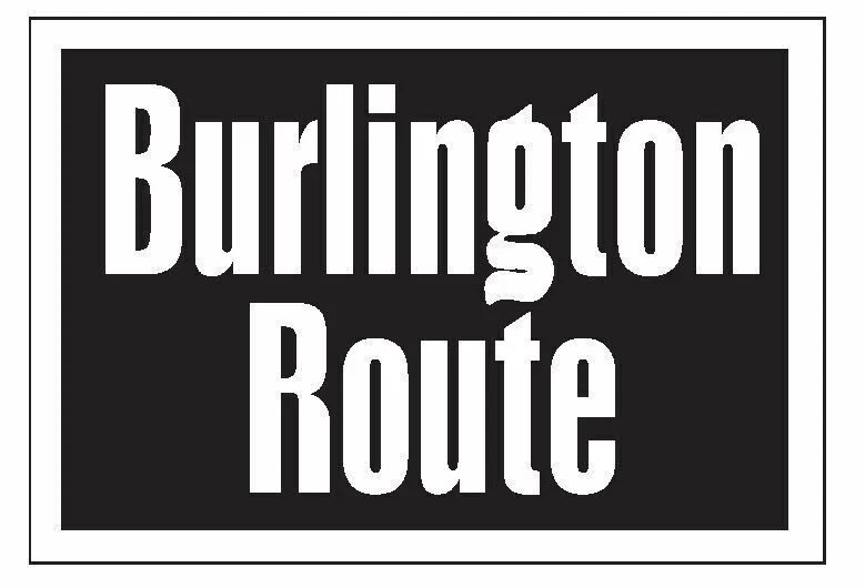 SAND DOLLAR SALES Burlington Route Railroad Railway Train Sticker Decal R661