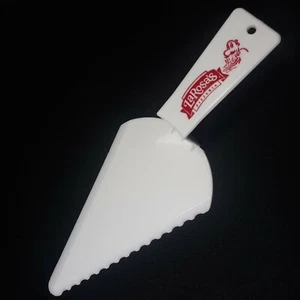 LaRosa's Pizzeria White Plastic Pizza Pie Server Serrated Edge Cincinnati Ohio  - Picture 1 of 8