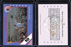 1992 Wild Card Decision '92 Candidates 10 Stripe George HW Bush #43 - Picture 1 of 1
