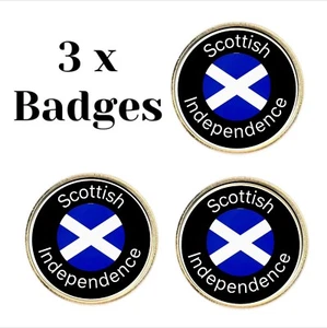 3 x Scottish Independence (BU8) Lapel Pin Badges - Picture 1 of 3