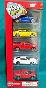 Play Right 5 Stück Druckguss Spielzeugautos Alter 3+ *Neu versiegelte Verpackung* - Bild 1 von 7
