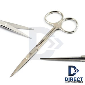 Dental Iris Scissor Straight 11.5cm Surgical Veterinary Operating Dissecting New - Picture 1 of 5