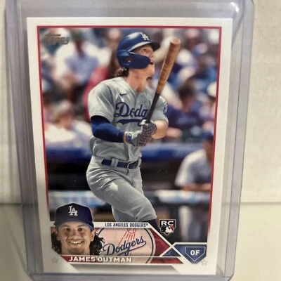 2023 Topps Montgomery Club James Outman RC Los Angeles Dodgers Rookie #395 - Image 1 of 2
