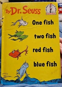 Original 1960 "One Fish Two Fish Red Fish Blue Fish" Dr. Seuss 1. Auflage HC - Bild 1 von 4