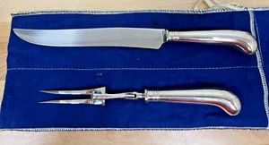 Sheffield Stainless Carving Set Made Expressly for John Wannamaker in England - Picture 1 of 7