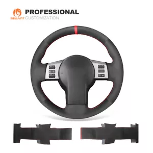 Cubierta de volante de coche de gamuza negra para Infiniti FX FX35 FX45 para Nissan 350Z - Imagen 1 de 10