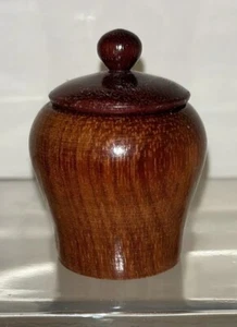 Beautiful Tooled Wooden trinket dish - Picture 1 of 4