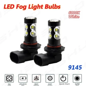 For Ford F150 F250 F350 Super Duty 9005 2×LED Fog Lights Bulbs 100W 6000K White - Picture 1 of 8